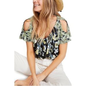 NWT Free People Baja Babe Cold Shoulder Top